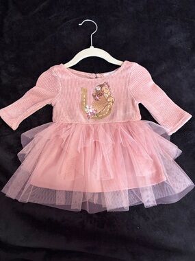 Sugar Pink Tulle Horse Appliqué Dress